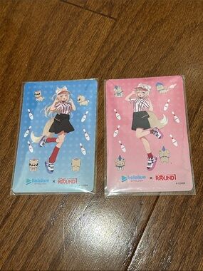 Round 1 x Fuwawa and Mococo Abyssgard sticker bundle of 2